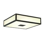 Astro Mashiko Classic 300 Square Dimmable Bathroom Ceiling Light - IP44 Rated - (Bronze), E27/ES Lamp, Designed in Britain - 1121079-3 Years Guarantee