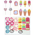 Ice Cream Cart Toy Set Playing Home Baby Toy 28pcs For Girl For Supermarket