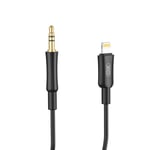 XO Ljudkabel Lightning/Minijack 3.5 mm 1m NB-R241C - Svart