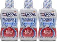 Corsodyl Daily Complete Protection Mouthwash 500ml | Gum Care | Fresh Breath X 3