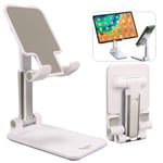 Suonee Phone holder, Phone stand for desk Angle Height Adjustable Fully Foldable Portable Mobile Phone Stand Holder for Phone/iPad/Kindle/Tablet Widely compatible