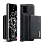 DG.MING M1 Series 2-i-1 Plånboksfodral till Samsung Galaxy S20 Plus - Svart