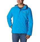 Columbia Men's Earth Explorer Shell Waterproof Rain Jacket, Compass Blue, Size XL