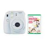 instax Mini 9 Camera with 30 Shots - Smoky White