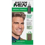 Just For Men Couleur de formule pour cheveux brun clair qui restaure la couleur naturelle des cheveux, H25