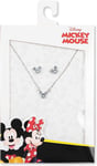 Disney Mickey Mouse Costume Necklace & Earing Set (Clear)