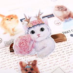 14pcs cute Cartoon Animal cat and dog 2 stickers DIY Laptop kids Waterproof DIY Decals Sticker for Fridge Suitcase Stationery