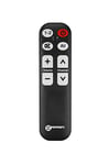 Geemarc TV5 - Télécommande Universelle Facile d’Utilisation avec 7 Gros Boutons Programmables pour Séniors - Télécommande d’Origine Requise pour Appairage - Fonctionne en Infrarouge