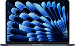 MacBook Air 15-tum, M4 10-core, grafik 10-core, 32GB RAM, 256GB SSD, 70W, Midnatt