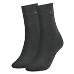 Tommy Hilfiger Strumpor 2P Women Classic Casual Socks Antracit Strl 35/38 Dam
