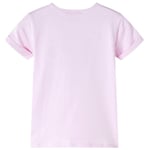 vidaXL Lasten T-paita pehmeä vaaleanpunainen 92