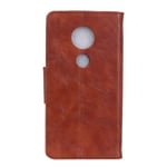 Leather phone Cover for Motorola Moto G7 Play, with card slots, with landyard
