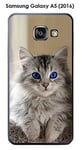 Onozo Coque Samsung Galaxy A5 (2016) - A510F Design Chaton aux Yeux Bleus