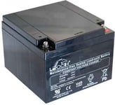 12V 24Ah (AGM) batteri 177 x 166 x 125