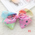 Unicorn Butterfly Hairpin Baby Hair Barrette Big Bowknot 01