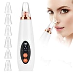 Blackhead Black Point Vacuum Pore Cleaner Nose Black Dots Remover Acne Pimple Removal Suction Facial Beauty Tools SPA with LED Screen 6 Suction Heads and 3 Cleaning Modes