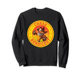 Crash Bandicoot Thumbs Up Star Spangled Logo Sweatshirt