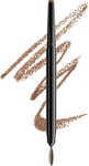 NYX Professional Makeup Precision Brow Pencil, Dual Ended with Flat Tip Pencil a