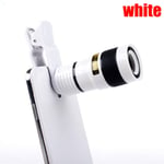 12x Cell Phone Lens Hd Telescope Optical Zoom White