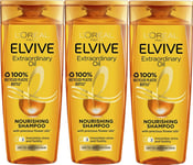 Loreal Elvive Extraordinary Oil Nourishing Shampoo, 400ml x 3