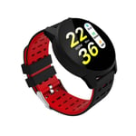 Touch Screen Smartband Heart Rate Blood Pressure Monitor Red