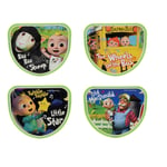 Cocomelon Tri-Scooter Kick Ride Kids Switch It Multi-Character Plaques Push Toy