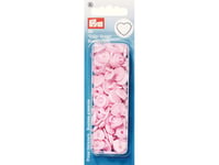 Prym Non-sew Color Snaps – Hjerte – Lys rosa