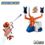 26 Foam Bullet Dart Gun Toy Kids Shooting Practice Rotating Music Target Game