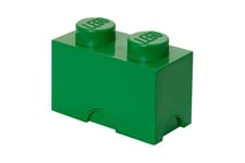 LEGO Storage Brick 2 - opbevaringsboks - mørkegrøn