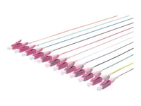 Digitus Professional - Kabelsats För Nätverk - Lc Multiläge (Hane) - 2 M - Fiberoptisk - 50/125 Mikron - Om4 - Grå, Svart, Vit, Blå, Gul, Röd, Grön, Brun, Orange, Violett, Rosa, Turkos