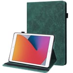 GLANDOTU New Kindle Fire HD 8 2020 / HD 8 Plus (10th Generation) Tablet Case lightweight Folio Flip Wallet Embossed PU Leather Cover with fold Stand Function for Fire HD 8 Case 2020 - Green