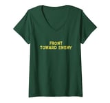 Womens Military Front Toward Enemy Claymore Mine V-Neck T-Shirt