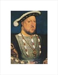 Wee Blue Coo ANTIQUE HOLBEIN JUNIOR KING HENRY TUDOR VIII ENGLAND FRAMED PRINT B12X12806
