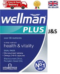 Wellman Plus Vitamins. UK's No.1 for Men. Comprehensive Multivitamin formula wit