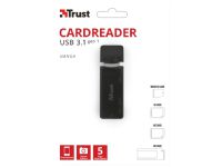 Trust NANGA - Kortläsare (MS, SD, microSD, MS Micro) - USB 3.1 Gen 1