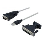 DACOMEX USB to DB 9 +25 Serial device adapter