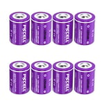 Lithium 1/2AA Battery,ER14250 LS14250, 3.6V 1200mAh Batteries,for Sensors,Alarm Modules,Burglar Alarm,8 Packs,PKCELL