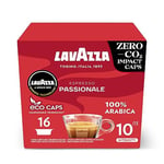 Lavazza, A Modo Mio Espresso Passionale, 256 Coffee Capsules, with Notes of Caramel and Chocolate, 100% Arabica, Intensity 11/13, Dark Roasting, Compostable, 16 Packs of 16 Compostable Coffee Pods