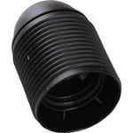 CROWN SOCKET E27 SVART