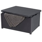 Keter Graphite Arica Outdoor Storage Table Box