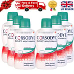 Corsodyl Daily Fresh Mint Alcohol Free Mouthwash 500ml- Pack 6