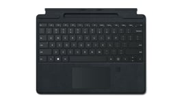 Microsoft Surface clavier Signature Keyboard, Noir, avec lecteur d'empreintes digitales compatible Surface Pro 8 et Pro X (Clavier AZERTY)