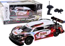 Rc Sports Car 1:16 Drift Utbytbara Hjul Vita Och Röda