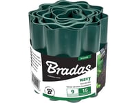 Bradas Korrugerad Gräsmatta Kantning Palisad 9M/25Cm Grön Bradas 1178
