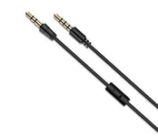 3.5mm Audio Cable For Headphones,speakers With Microphone and On Off Button 1.2m