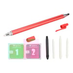 Dubbeländad Stylus Penna för Pekskärmar Ersättning Hög Känslighet Tablet Stylus Penna för Ipad (Röd)