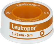 Leukopor kirurgtejp 1,25cm x 5m 1 st