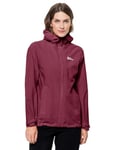 Jack Wolfskin Women's Pack & Go Shell W Jacket, Sangria Red, M