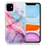Marmormotiv iPhone 11 skal - Lila / Rosa Och Blå Nyans