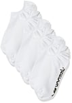 Reebok Unisex Active Foundation 3 Pairs Invisible Socks, White, XS UK